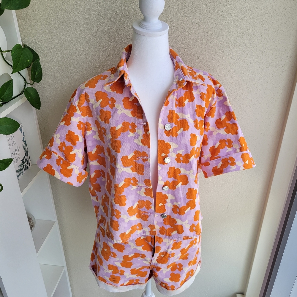 ZARA The 90's poppy floral print set